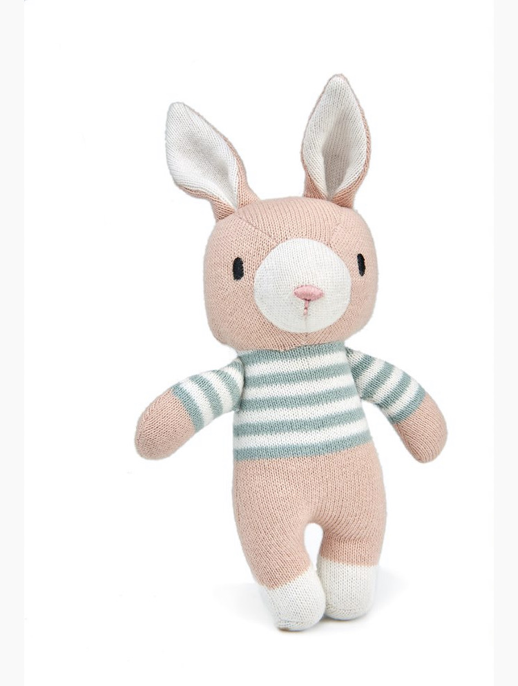 finbar the hare knitted toy