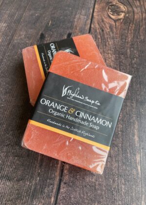 Orange and Cinnamon Organic Handmade Soap by Highland Soap Co