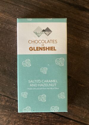 Chocolates of Glenshiel Salted Caramel and Hazelnut Chocolate Bar