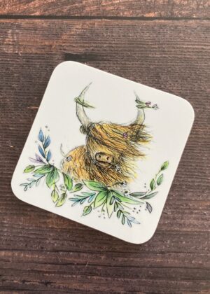 Highland Cow Coaster