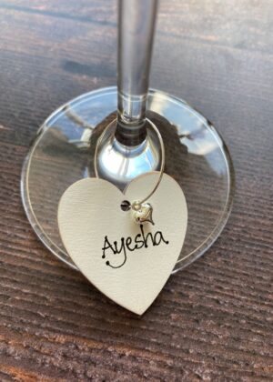 Personalised Wine Glass Charm |Personalised Wine Glass Charms for a Hen Do or Party