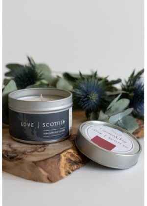 Travel Tin Cassis and Fig Candle by Love Scottish