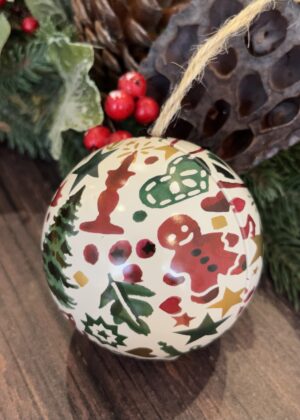 Christmas Gingerbread Hollow Bauble by Emma Bridgewater