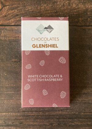 White Chocolate and Scottish Raspberry Bar by Chocolates of Glenshiel