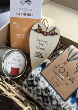 A Celebration of Scotland Gift Box | Personalised Fireside Gift Box | Lang May Your Lum Reek