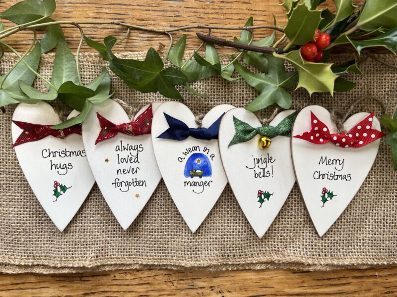 Classic Christmas hearts Classic Christmas hearts