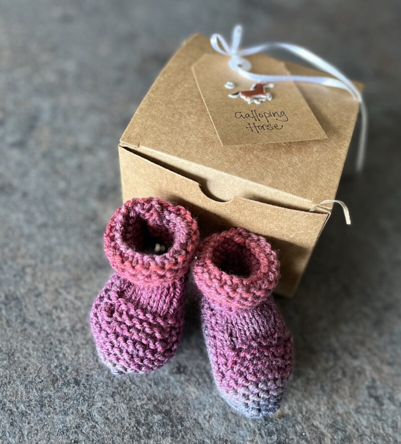 Scottish Heather Baby Booties