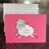 personalised baby girl card