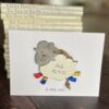personalised new baby sheep card