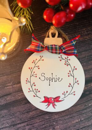 personalised Christmas Keepsake Bauble