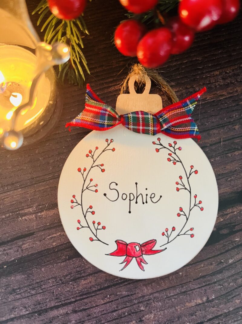 personalised Christmas Keepsake Bauble