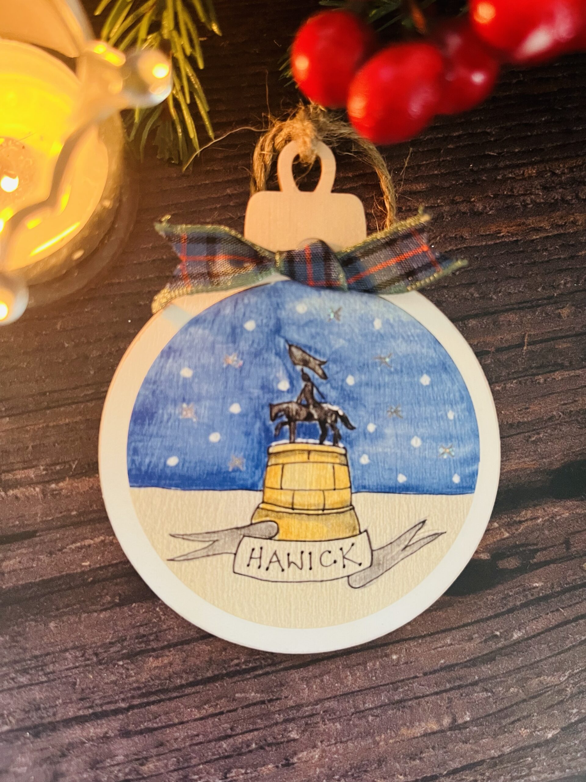 Hawick Christmas Bauble Printed Hawick Christmas Bauble Printed