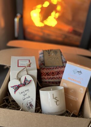 Gift Box of Scottish Fireside Themed Gifts
