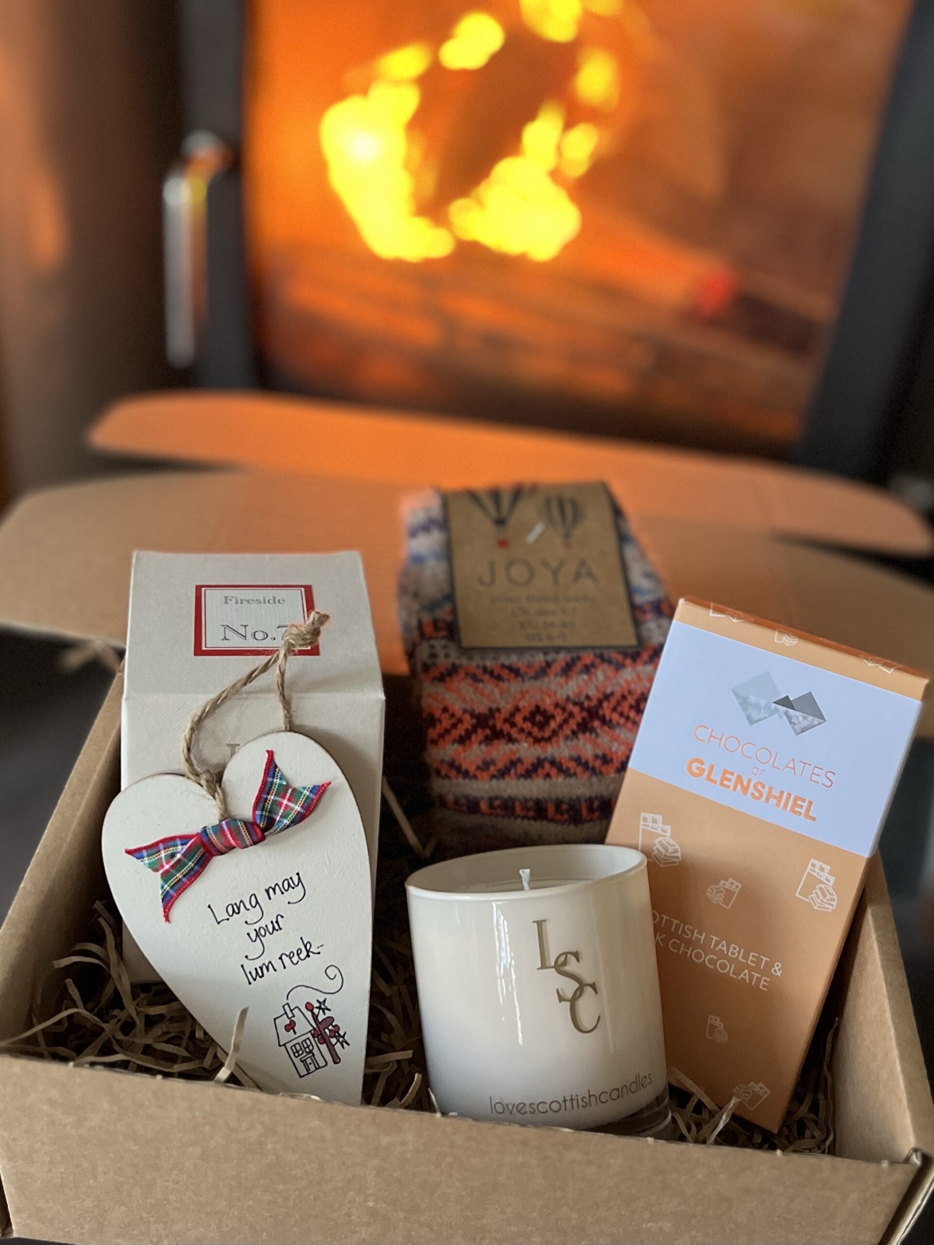 Fireside Gift Box Personalised Scottish Gift Box Billiedoo