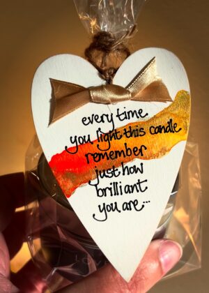 Personalised Candle Gift | Card and Candle All-In-One Gift | Handmade Scottish Candle