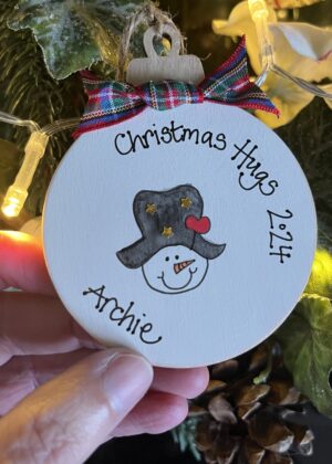 Personalised Christmas Name Bauble | Handpainted Christmas Name Bauble