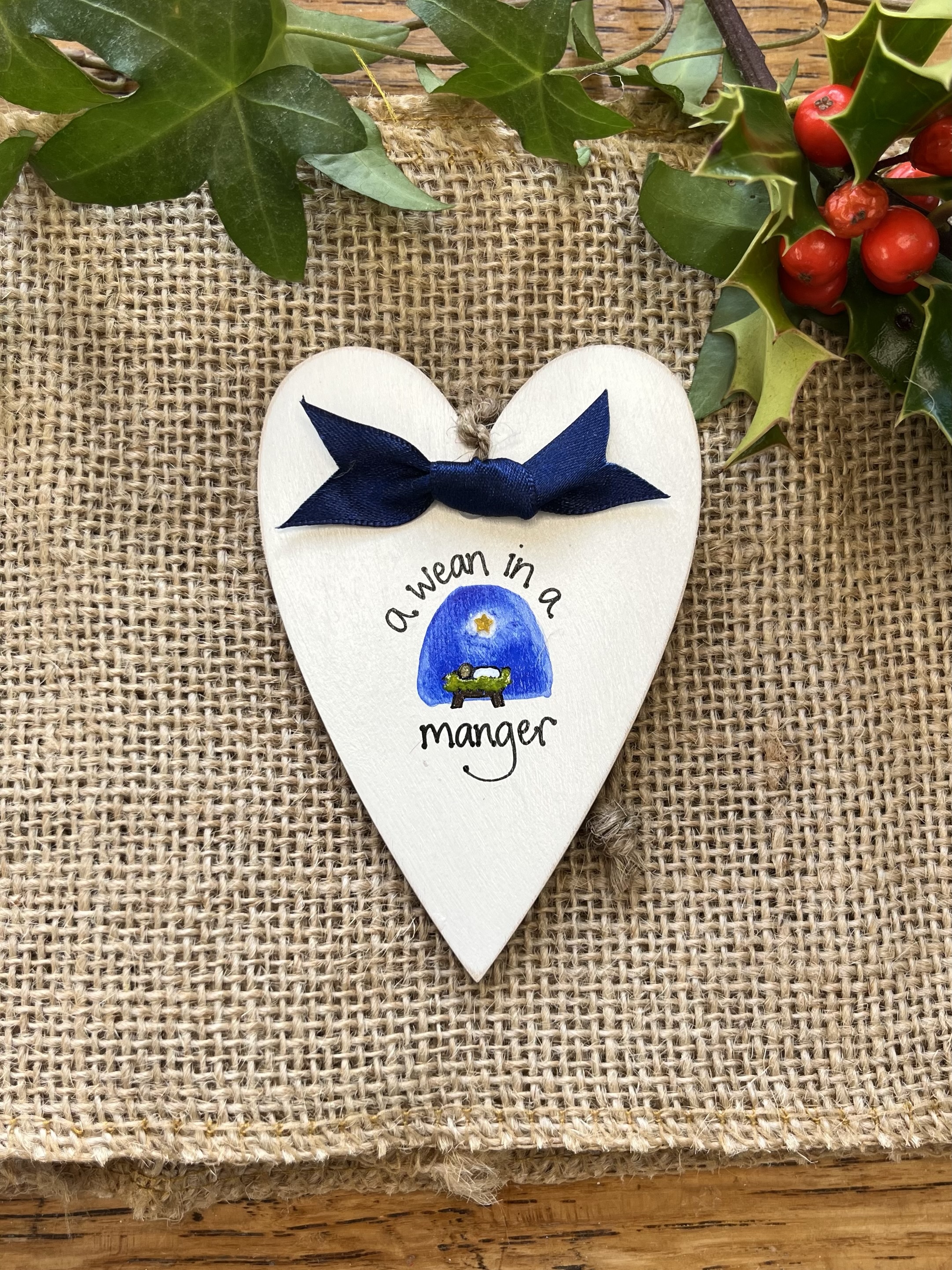 a wean in a manger heart A wean in a manger heart