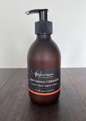 Highland Soap Co Sale Page | Organic Scottish Bath and Body Gifts - Sweet Orange and Cinnamon Hand Lotion