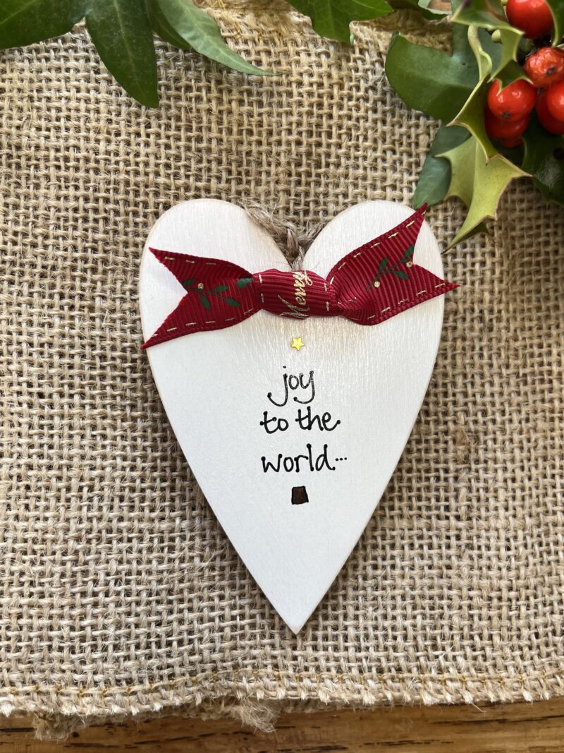 Joy to the World Christmas heart Joy to the World heart