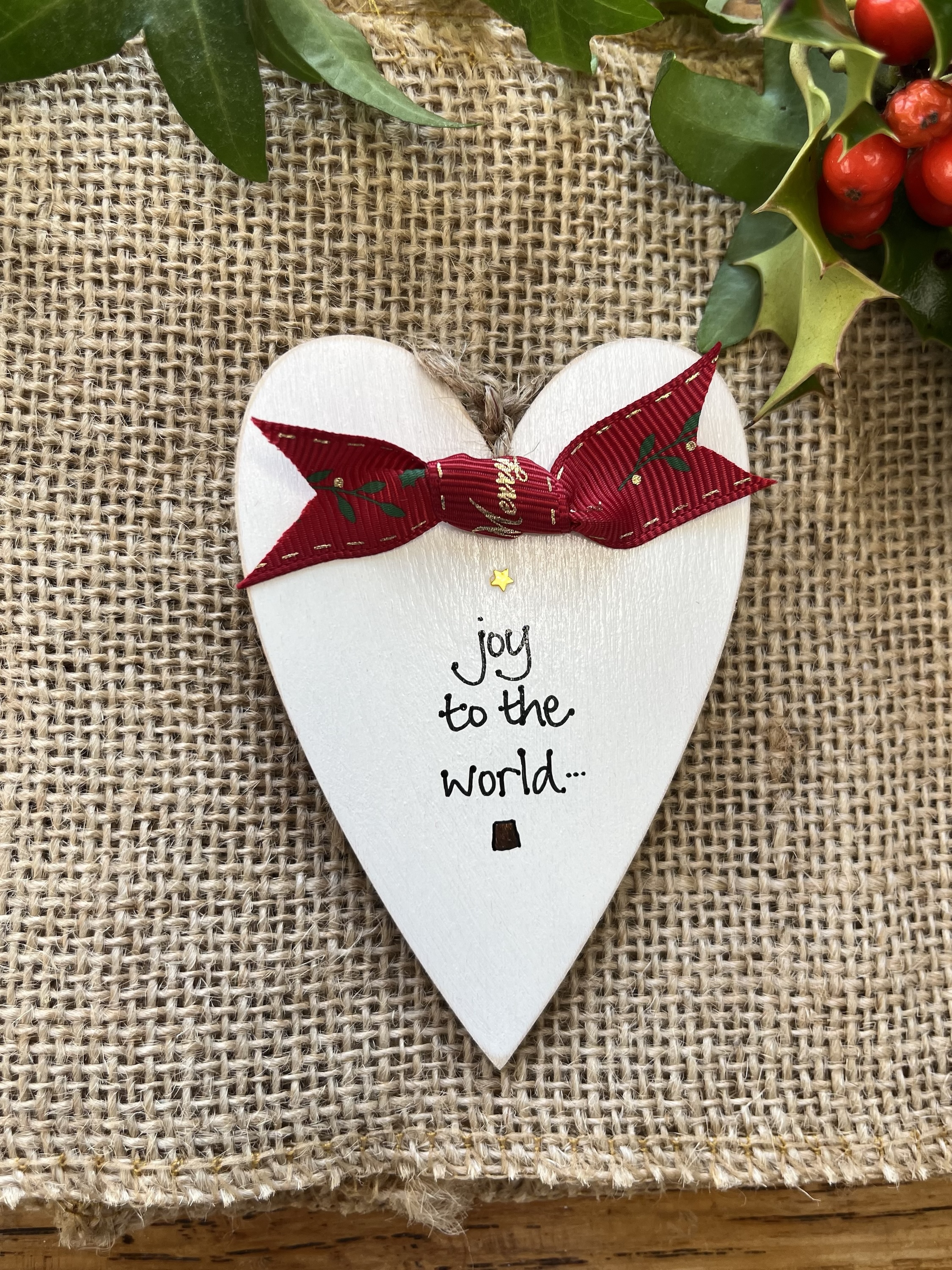 Joy to the World Christmas heart Joy to the World heart